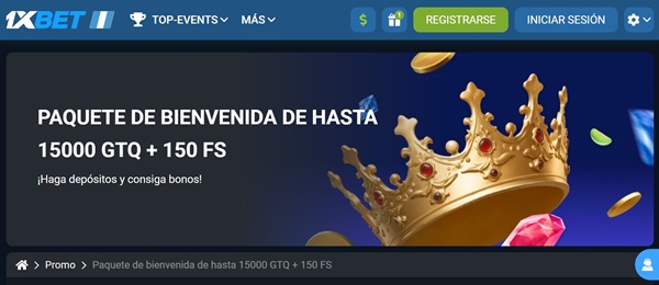 Bono de bienvenida de 1xbet guatemala