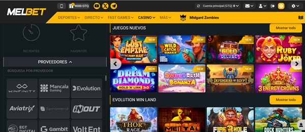 Melbet casino guatemala